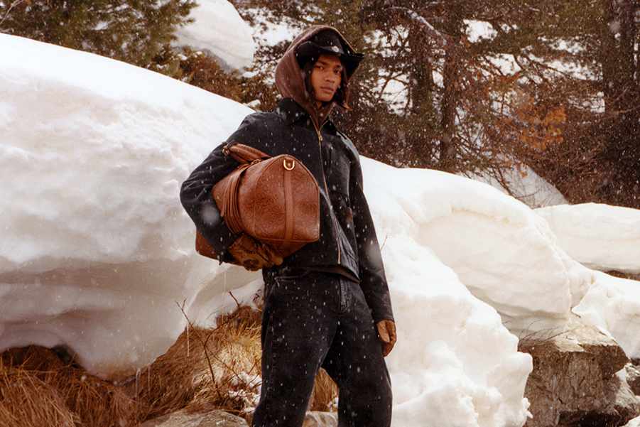 Louis Vuitton's Timberland boot collab revealed by Pharrell Williams, including beige and black 6" leather boots and ranger-style pull ons in Louis Vuitton-monogrammed boxes